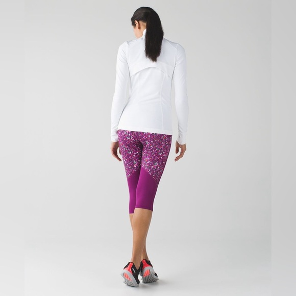 Lululemon Fuchsia Real Quick Crop Leggings Women’s Size 10 - Picture 3 of 11